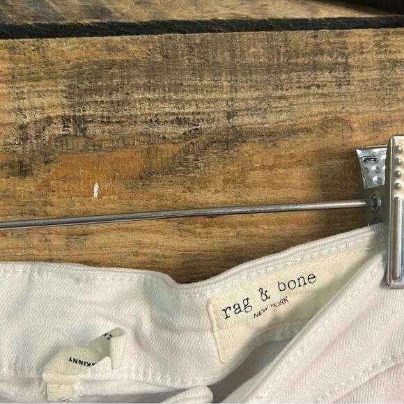 Rag & Bone White Cate Mid-Rise Skinny Jeans Size 25‎ - Picture 12 of 13